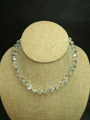 #ad Fashion Aurora Borialis Crystal Beaded Necklace. 5491 $18.99