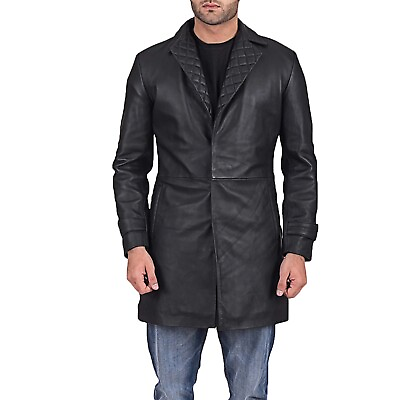 #ad Infinity Black Leather Coat All Size Available $199.99