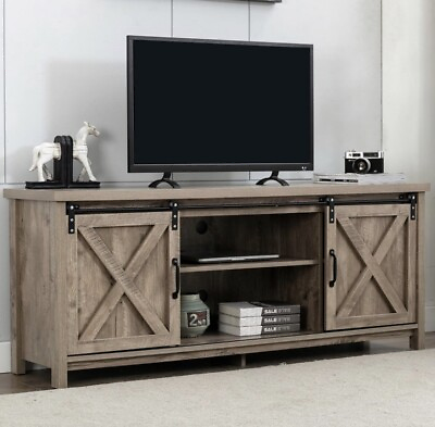 #ad 58quot; Farmhouse TV Stand for TVs up to 65 inch $225.00