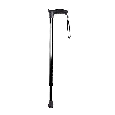#ad Aluminum Height Adjustable Walking Hand Stick for Old People Black color $23.82