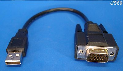 #ad usa seller. NEW 2.0 USB TO VGA ADAPTER CABLE. MONITOR LAPTOPS SCREEN SCANNER $12.95