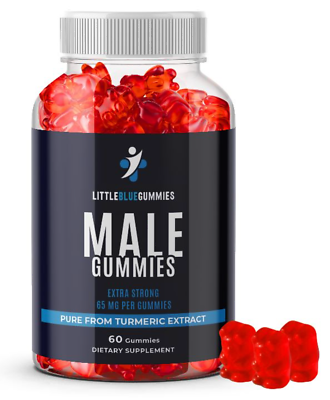 #ad 1 BOTTLE Little Blue Gummies Get It Up Every Day Male Gummies Extra Strength $38.00