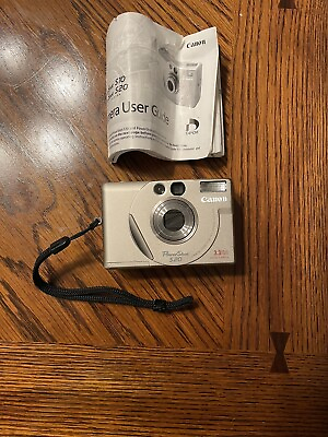 #ad Canon Power Shot S20 Digital Camera 3.3MP Optical Zoom Battery Untested $28.00