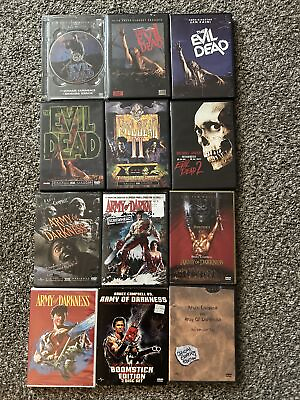 #ad The Evil Dead Evil Dead 2 and Army Of Darkness DVD Lot Bruce Campbell $65.00