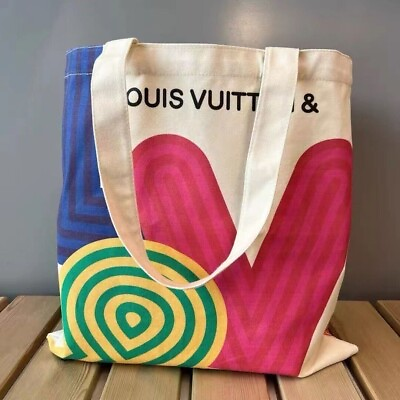 #ad Louis Vuitton Novelty Canvas Eco Tote bag Shenzhen exhibition 2022 Limited NEW $32.28