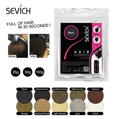#ad 25 50 100g Hair Loss Care Powder Sevich Hair Building Fibers Refill Concealer $7.89