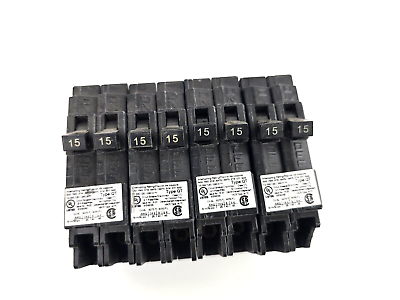 #ad Lot 4pcs Used Siemens Q1515 15 Amp Twin Tandem Circuit Breaker 120 240V QT $27.53