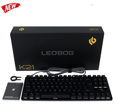 Computer Desktop Mechanical Gaming Keyboard 87 Key LED Light Backlit For PC Mac $10.99