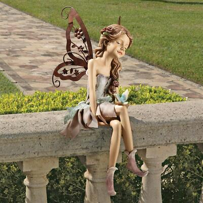 #ad Design Toscano Fannie the Fairy Sitting Statue $38.90