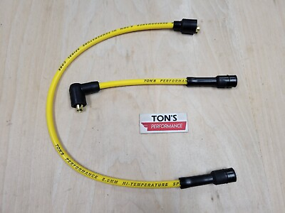 #ad Ton#x27;s Yellow 8mm Spark Plug Wires Harley Touring 1986 2003 Sportster 86 03 XL $20.99