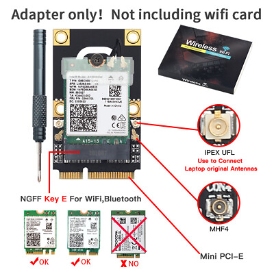 Wireless Card M.2 NGFF WiFi Card to Mini PCI E WiFi Adapter for all m.2 Card $7.64
