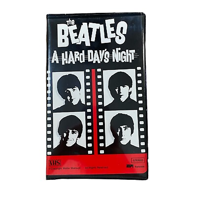#ad The Beatles A Hard Days Night VHS Home Video Clamshell Case UNTESTED $18.99