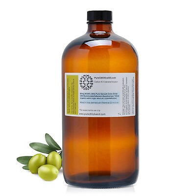 #ad PureC60OliveOil C60 Organic Olive Oil 1L 99.95% Ultra Pure VOD C60 800mg $289.99