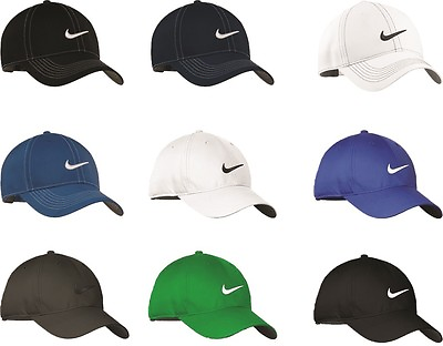 #ad NIKE GOLF NEW Adjustable Fit SWOOSH FRONT BASEBALL HAT CAP DRI FITamp;POLY $24.00