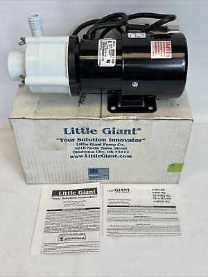 #ad *NEW* Little Giant 582514 Model TE 4 MD SC Magnetic Drive Pump 1 10HP 230V 1PH $399.99