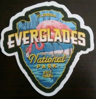 #ad EVERGLADES NATIONAL PARK Matte Vinyl Sticker Decal indoor outdoor laptop Florida $1.97