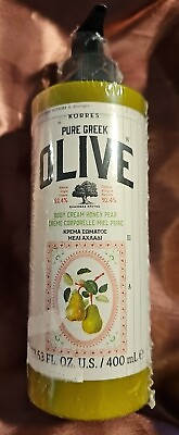 #ad Korres Pure Greek Olive Body Cream Honey Pear 13.53 Fl oz Sealed w pump $29.99