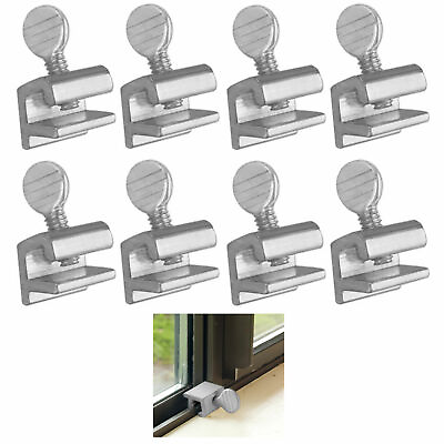 #ad 8 Pc Sliding Window Locks Easy Installation High Security Home Lock Thumbscrews $7.13