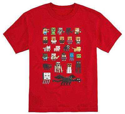 #ad Minecraft Shirt Boys#x27; Sprites Character T Shirt $14.95