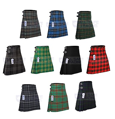 #ad KIDS BOYS GIRLS 13 Oz Casual Formal Wear Scottish Tartan Kilt 6 Types Tartans $19.99