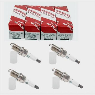#ad 4PCS 90919 01240 Genuine Iridium Spark Plugs SK16R11 For Corolla Yaris $21.99
