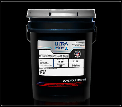 #ad Ultra1Plus SAE 25W60 Blend DIESEL HD Motor Oil API CH 4 SJ 5 Gallon Pail $120.34
