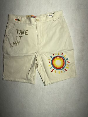 #ad SCOTCH amp; SODA Beige Take It Easy Park In Bloom Shorts Organic Cotton Twill $35.99
