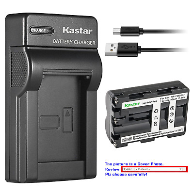 #ad Kastar Battery Slim Charger for Sony Genuine NP FM500H Sony OEM BC VM10 AC SQ950 $6.59