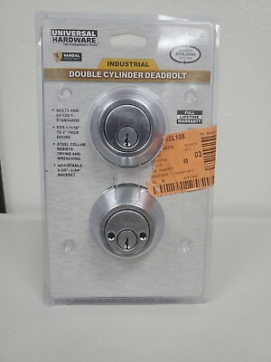 #ad Industrial Double Cylinder Deadbolt. By Universal Hardware $45.99