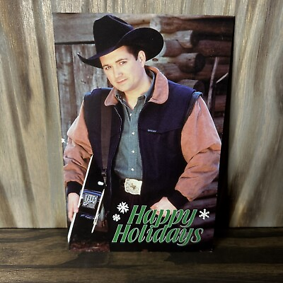 #ad Tracy Byrd 1997 Christmas Card Postcard 6x9 Country Music $11.23