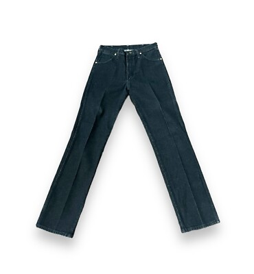 #ad Vintage Wrangler Jeans Mens 28x34 Actual Black 13MWZ Denim Pants Western Rodeo $34.99