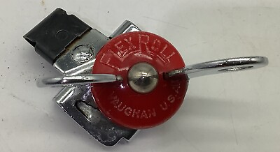 #ad Red Flex Roll 1950#x27;s Vaughan USA Hand Crank Can Opener Vintage 1950’s $12.50