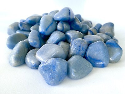 #ad Blue Agate Polished Tumbled Stones. 1 Lb. $20.00