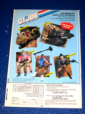 #ad GI Joe The Fridge Bazooka Major Bludd Figure Mail In Original Vintage Print Ad $5.99