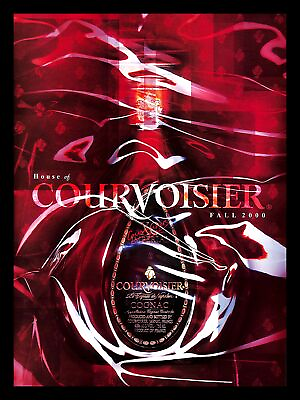 #ad 2000 House Of Courvoisier Cognac Vintage PRINT AD Fashion Drink Cranberry Pine $10.99