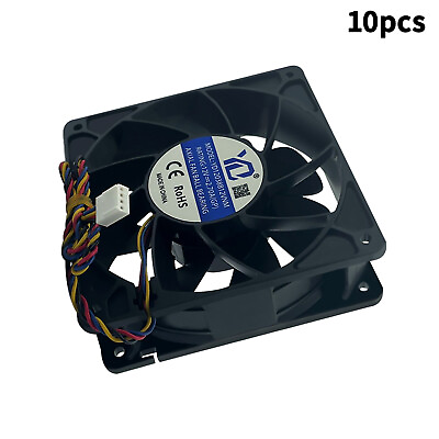 #ad 10pcs Bitmain Antminer S9 S19 L3 With High Speed Cooling Fan 12cm 12V 2.7A $93.37