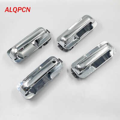 #ad 1 Lot 4 PCS Front And Rear Door Chrome Door Outer Handle Fit Ford F150 2015 2020 $98.50