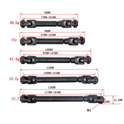 #ad Metal Drive Shaft Upgrade Axle For 1:10 Axial SCX10 90046 TRX 4 RC Crawler Car $14.06