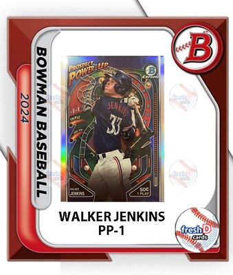 #ad #ad 2024 Bowman Chrome Prospect Power Up Walker Jenkins PP 1 Minnesota Twins $12.00