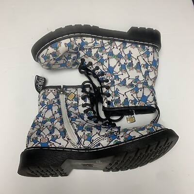 #ad Doc Dr Martens Delaney Brooklee Finn Adventure Time Boots Canvas Youth 3 Shoes $44.84
