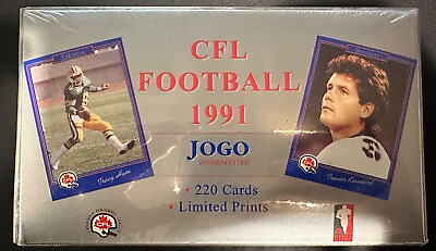 #ad JOGO 1991 Canadian CFL Football Cards Factory Sealed Box of 220 Cards SEALED NEW $10.00
