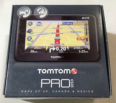 #ad TomTom PRO 9150 5quot; LCD GPS Set USA Canada Mexico Lifetime Maps Car Traffic $118.70