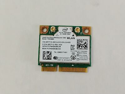 Dell Wireless AC 7260 802.11ac Bluetooth Mini PCI WIFI Card 8TF1D $4.99