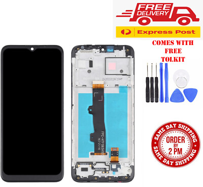 OEM MOTOROLA MOTO E7 E7 POWER LCD DISPLAY TOUCH SCREEN DIGITIZER WITH FRAME AU $69.95