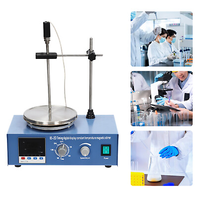 #ad 500W Digital Lab Hotplate Magnetic Stirrer Heating Mixer Plate Timer Function US $140.49