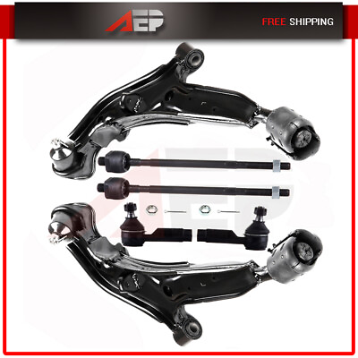 #ad 6 Pcs For 1996 1999 Infiniti I30 Front Control Arm And Ball Joint Tie Rod End $88.29