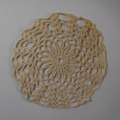 #ad Doily Round Wire Cotton Stitch Venice Beautiful Period Art Nouveau France N7189 $96.48