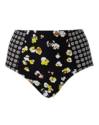 #ad Joe Browns High Waisted Bikini Bottoms Swimming Pool Beach Buttercup Flowers GBP 6.99