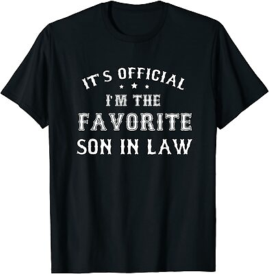 #ad NEW LIMITED Mens Favorite Son in Law Funny Gift from Father Mother in Law T Shir $21.61