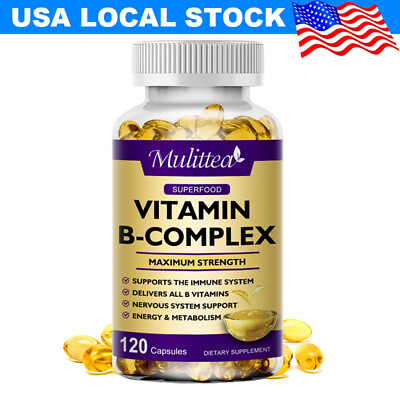 #ad Vitamin B Complex Supplement Super B Vitamin Immune Boost Energy Metabolism $13.98